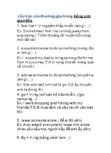 Các cấu trúc câu thường gặp trong tiếng Anh giao tiếp